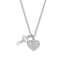 Женские ювелирные колье Storie RZC044 silver necklace in love (chain, pendants)