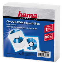 Hama 00062672 чехлы для оптических дисков чехол-конверт 1 диск (ов) Белый