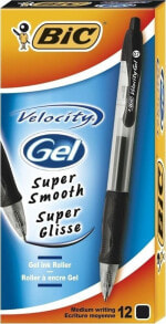 Bic Pióro żelowe Velocity Gel czarny (12szt) BIC