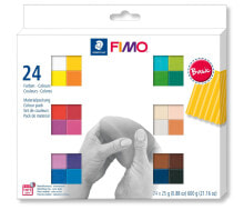 Глина для лепки для детей Staedtler FIMO 8023 C Модельная глина Разнообразные цвета 600 g 1 шт 8023 C24-1