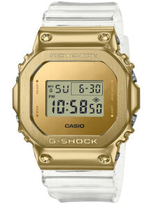 Мужские электронные наручные часы Мужские наручные электронные часы с белым силиконовым ремешком Casio GM-5600SG-9ER G-Shock Herren 44mm 20ATM