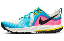 Nike Air Zoom Wildhorse 5 拼色 低帮 跑步鞋 女款 白蓝粉 / Кроссовки Nike Air Zoom Wildhorse 5 AQ2223-100