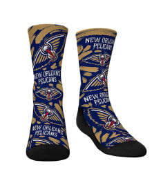 Купить детские носки для девочек Rock 'Em: Youth Boys and Girls Socks New Orleans Pelicans Allover Logo and Paint Crew Socks