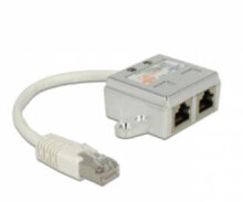 DeLOCK 65224 кабельный разъем/переходник RJ-45 2 x RJ-45 Белый