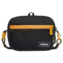 Мужские сумки через плечо Мужская сумка через плечо спортивная тканевая маленькая планшет черная Adidas Street Org HB1328