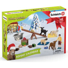 Детские игровые наборы и фигурки из дерева адвент-календарь Schleich 98271 Фермерский мир 2021, 24 сюрприза
