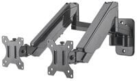 Manhattan TV & Monitor Mount - Wall - Full Motion (Gas Spring) - 2 screens - Screen Sizes: 17-32