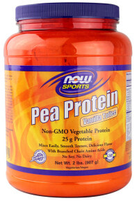 Растительный протеин NOW Sports Pea Protein Vanilla Toffee Гороховый протеин, со вкусом ванили и ириса 907 г