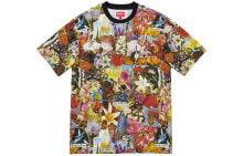 Купить мужские футболки и майки Supreme: Supreme FW18 Dream S/S Top Multicolor 花卉印花圆领短袖T恤 男女同款 / Футболка Supreme FW18 Dream SS Top Multicolor T SUP-FW18-933