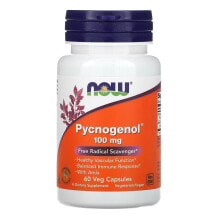 NOW Foods Pycnogenol Пикногенол 100 мг 60 растительных капсулы