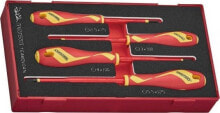 Купить отвертки Teng Tools: Teng Tools ZESTAW WKRĘTAKÓW PŁASKICH VDE 1000V TEAMDV04N, 4SZT. (1 KPL)