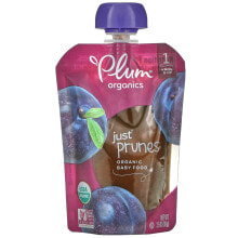 Детское пюре plum Organics, Organic Baby Food, 4 Mons &amp; Up, Just Prunes, 3.5 oz (99 g)