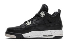 Jordan Air Jordan 4 Retro Oreo 中帮 复古篮球鞋 GS 黑白 2015年版 / Кроссовки Jordan Air Jordan 4 Retro Oreo GS 2015 408452-003