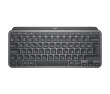 Клавиатуры Logitech MX Keys Mini клавиатура РЧ беспроводной + Bluetooth QWERTY Русский Графит 920-010501