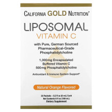 California Gold Nutrition, Liposomal Vitamin C, 1,000 mg, 30 Packets, 0.2 fl oz (6 ml) Each