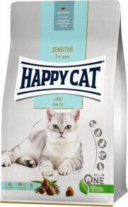 Купить сухие корма для кошек Happy Cat: Happy Cat Sensitive Light, sucha karma, dla kotów dorosłych, niskotłuszczowa, 10 kg, worek