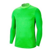 Мужской спортивный лонгслив с длинным рукавом зеленый с логотипом футбольный Nike Gardien III GK LS M BV6711-398