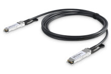 Кабели и разъемы для аудио- и видеотехники Digitus DN-81307 волоконно-оптический кабель 1 m DAC QSFP+ Черный