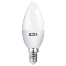 EDM LED Candle Bulb E14 7W 600 Lumens 6400K