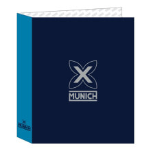 Ring binder Munich Nautic Navy Blue A4 27 x 33 x 6 cm