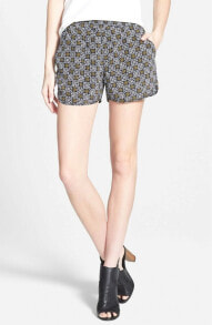 Купить женские шорты Oat+fawn: OAT + FAWN 126249 Womens Geometric Print Casual Shorts Multi-Color Size Medium