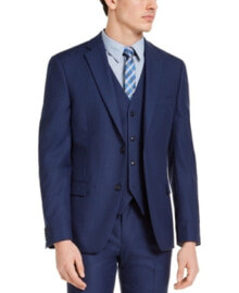 Купить мужские костюмы Alfani: Alfani Men's Slim Fit Stretch Solid Suit Jacket Blue 44S