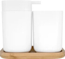 Soap dishes, glasses and dispensers