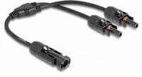 Delock DL4 Solar Splitter Cable 1 x male to 2 x female 30 cm black - Cable splitter - Black - Male/Female - MC4 - TS4 - QC4 - DL4 - Polybag