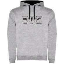 KRUSKIS Sleep Eat And Smash Two-Colour Hoodie