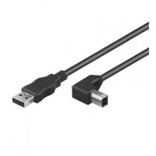 Techly ICOC-U-AB-005-ANG USB кабель 0,5 m 2.0 USB A USB B Черный