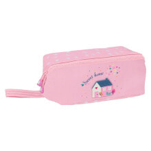 SAFTA Recycled Large Square Glowlab Kids Sweet Home Pencil Case