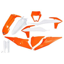 UFO KTM EXC/EXC-F 2020-2023 With Headlight KTKIT527F-999K Fork Protectors & Plastics Kit