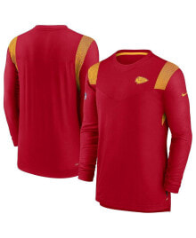Nike men's Red Kansas City Chiefs Sideline Tonal Logo Performance Player Long Sleeve T-shirt