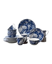 Adelaide Dark Blue 16 Piece Dinnerware Set, Service for 4