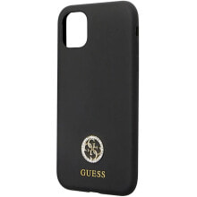 GUESS Guhcn614Dgpk iPhone 11XR 6.1 Silicone Strass 4G phone case