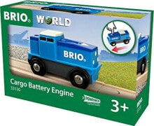 Игрушечный транспорт для малышей brio BRIO Blue Battery Freight Locomotive - 33130