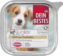 Купить влажные корма для собак Dein Bestes: Junior Nassfutter Hund Welpen reich an Truthahn, 150 g