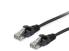 Equip 603054 сетевой кабель Черный 3 m Cat6a U/UTP (UTP)