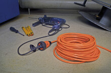 9161100200 Strom Verlängerungskabel 16 A Grau Orange 10 m - Extension Cable - Current/Power Supply