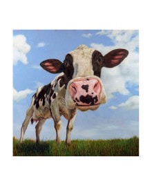 Trademark Global lucia Hefferna Penelope the Cow Canvas Art - 15.5