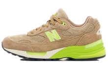 CONCEPTS x New Balance NB 992 联名款 复古 奇异果 减震防滑耐磨 低帮 跑步鞋 男女同款 土黄色 / Кроссовки New Balance M992CT