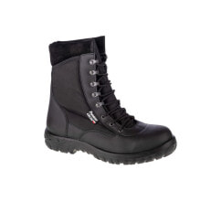 Мужские кроссовки спортивные треккинговые черные кожаные высокие демисезонные Protektor Grom M 108-742 boots