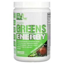 Спортивные энергетики eVLution Nutrition, Stacked Greens Energy, яблочный сад, 207 г (7,3 унции)
