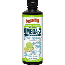 Рыбий жир и Омега 3, 6, 9 barlean&#039;s Omega-3 High Potency Fish Oil Key Lime Pie Омега 3 из рыбьего жира 1500 мг 454 мл