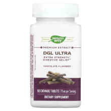DGL Ultra, Extra Strength Digestive Relief, Chocolate, 75 mg, 90 Chewable Tablets