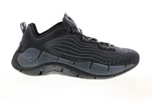 Reebok Zig Kinetica II FX9340 Mens Black Canvas Athletic Running Shoes 9