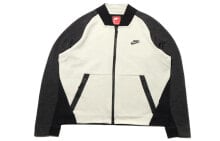 Nike 运动休闲拼接立领夹克外套 男款 黑白拼色 / Куртка Nike Trendy_Clothing Featured_Jacket 886618-091