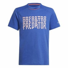 Child's Short Sleeve T-Shirt Adidas Predator Blue