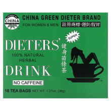 Uncle Lee's Tea, Dieters' 100% натуральный травяной напиток, без кофеина, 18 чайных пакетиков, 36 г (1,27 унции)