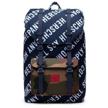Мужские городские рюкзаки Мужской повседневный городской рюкзак синий HERSCHEL Little America Mid-Volume Backpack